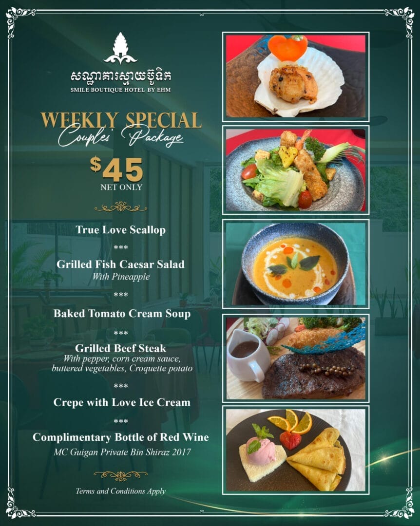 Dining Weekly Special - Phnom Penh Smile Boutique Hotel