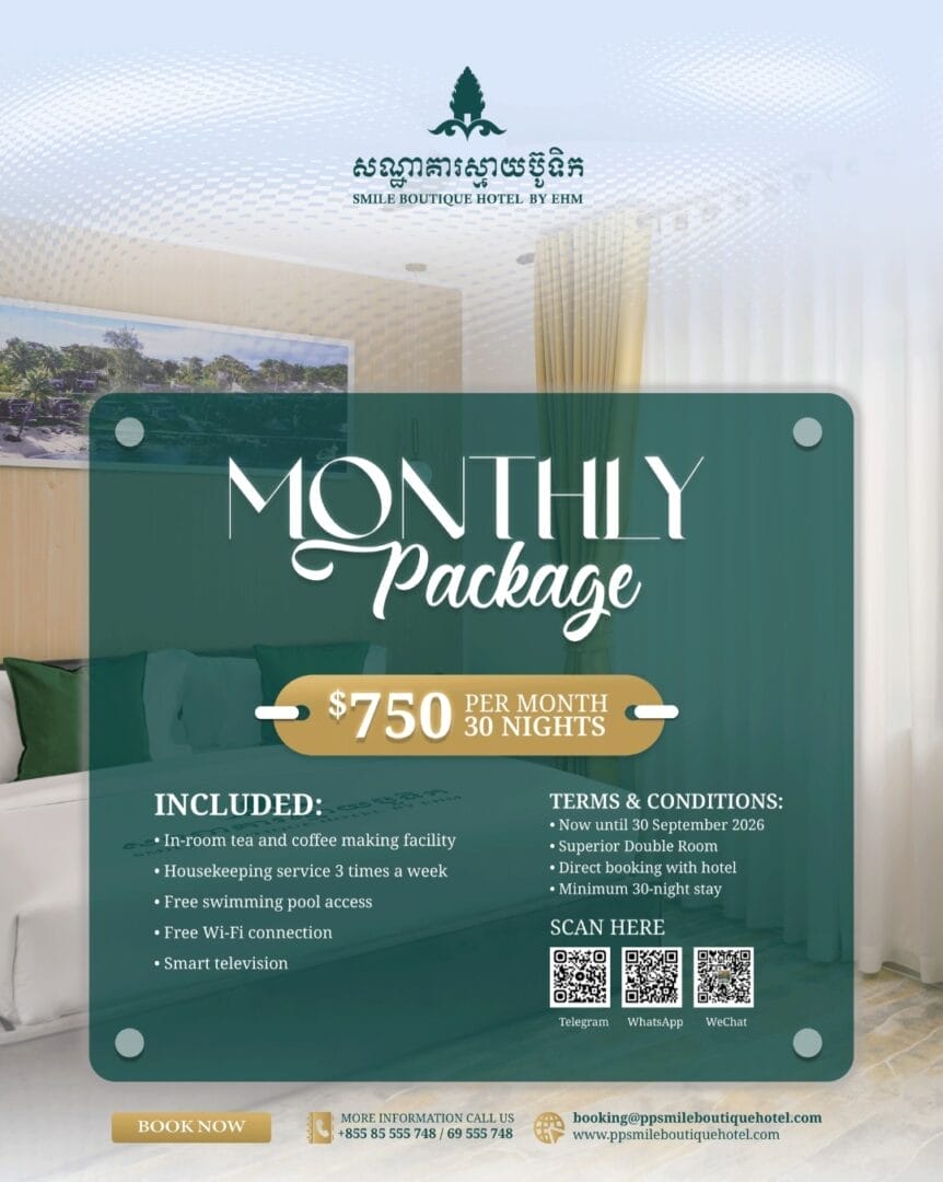 Phnom Penh Long Stay - Smile Boutique Hotel by EHM